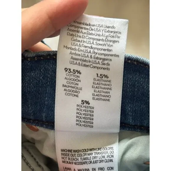 Mother Jeans The Mid Rise Dazzler Ankle Fray Birds Of Paradise 26 Stretchy Denim - Picture 9 of 9